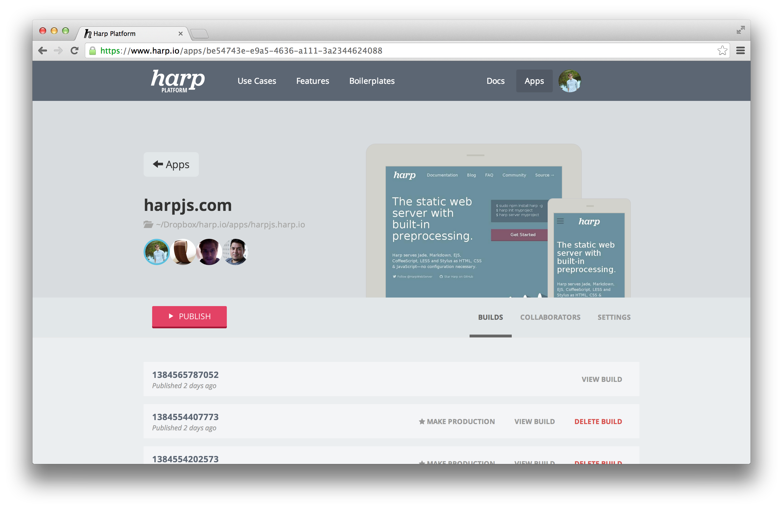 Harp Platform wordmark