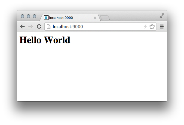 Harp “Hello world” in the browser